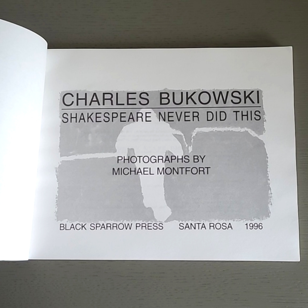 Charles Bukowski: Shakespeare Never Did This Vintage Coffee Table Book - Picture 3 of 16